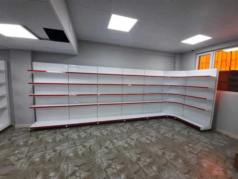 Металлические островные витрины стелажи полки торговые для магазина