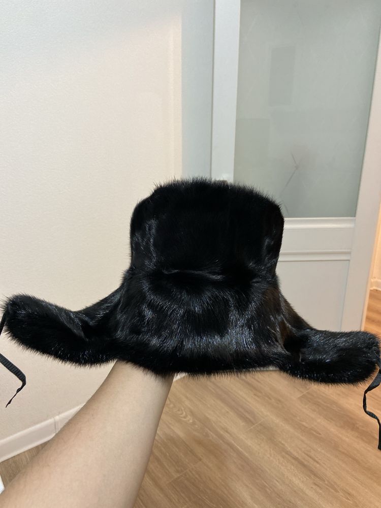 Норковая шапка ушанка