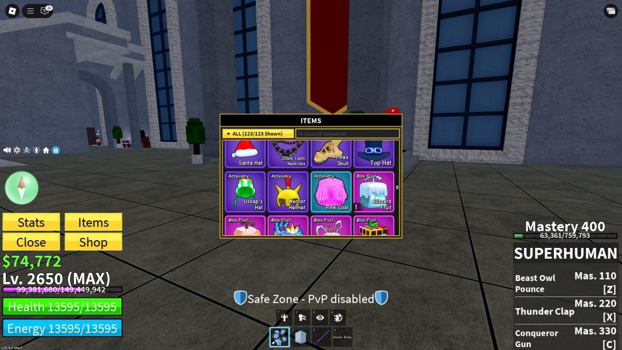 Аккаунт блокс фрут blox fruit