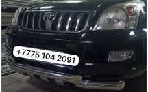 Защитные дуги переадресованного бампера Toyota Prado 120 gx470
