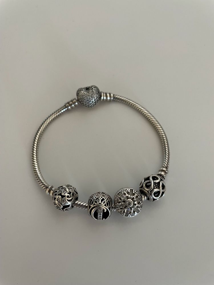 Pandora оригинал браслет и шармы S 925 серебро