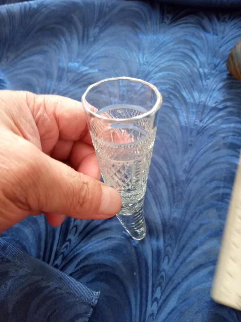Рог хрустальный  советский для водки раритет 50грамм