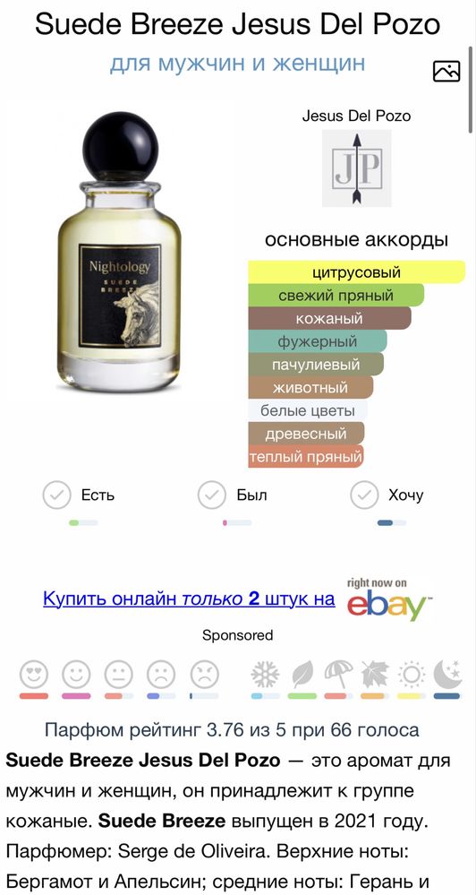 Оригинальная парфюмерия