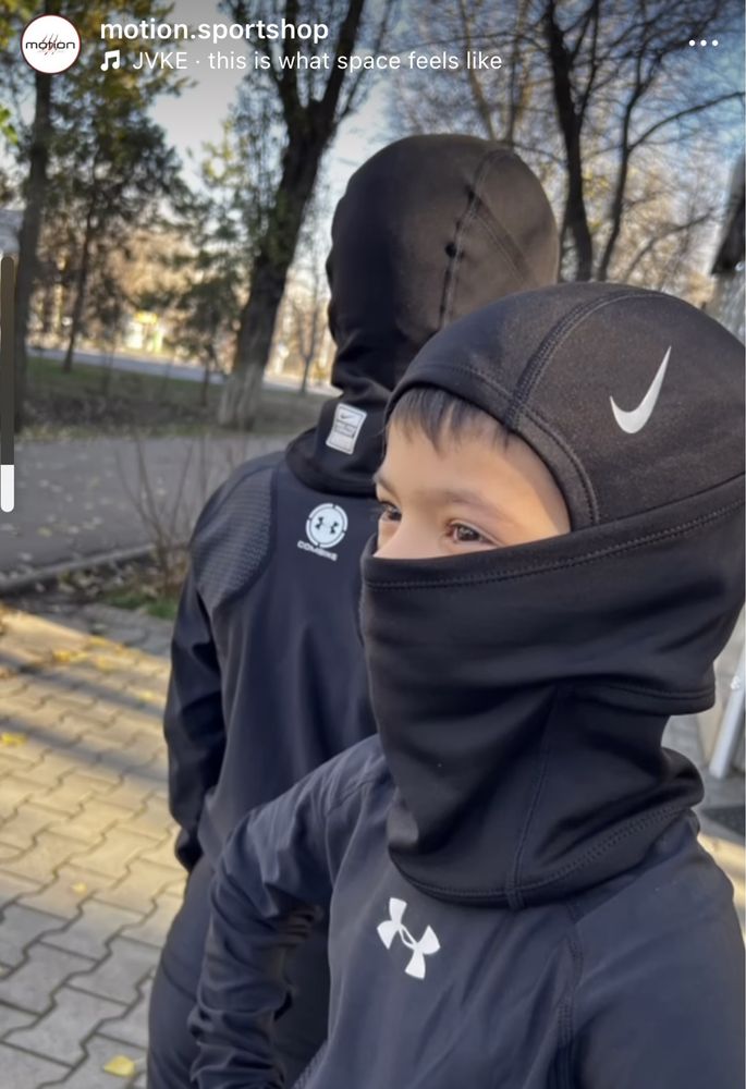 Суперцена! балаклава Nike Pro Therma-FIT Hood 3в1 зимняя