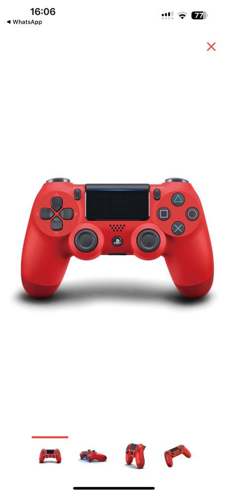 Игровой контроллер Sony Dualshock 4 v2 красный