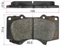 Колодки тормозные Toyota 4runner