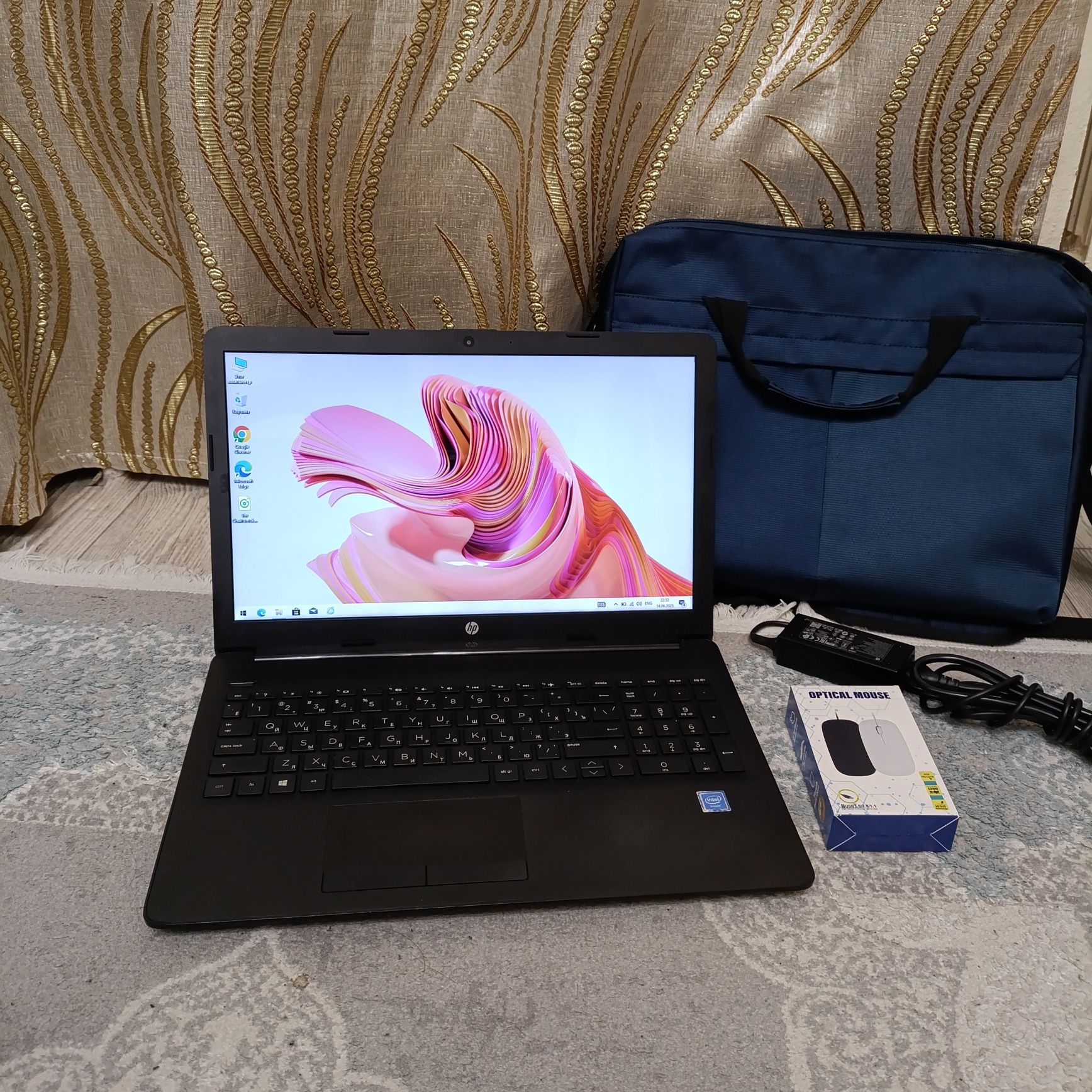 Ноутбук  HP/Intel N4000 /ОЗУ-4ГБ/HDD-1000GB/Windows 10+MS Office