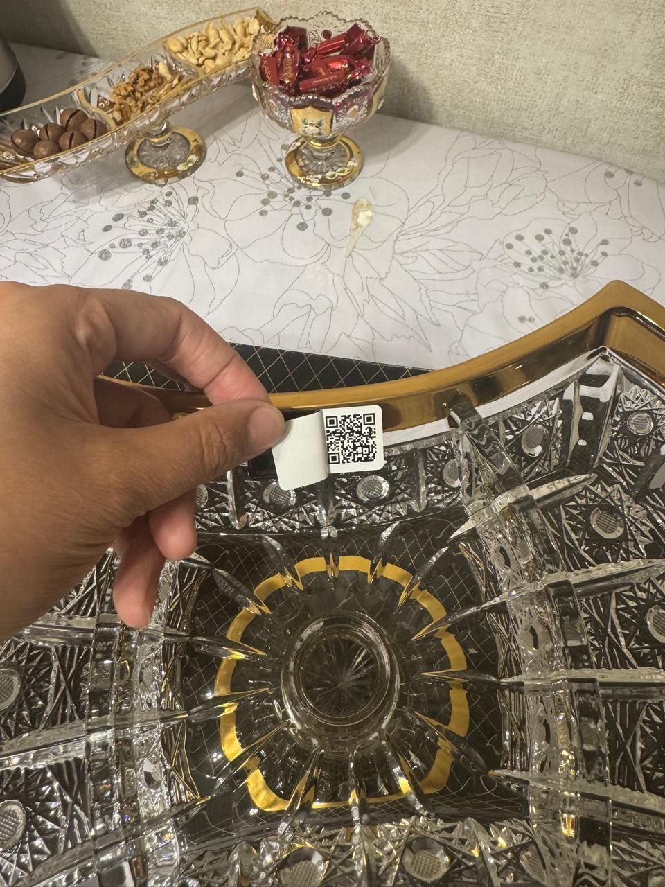 Срочно продам менажница чешский хрусталь