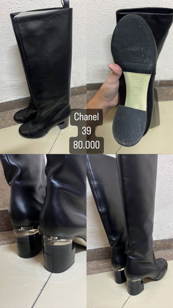Сапоги, туфли женские брендовые YSL, Kors, LV, Channel, Fendi, Baldini