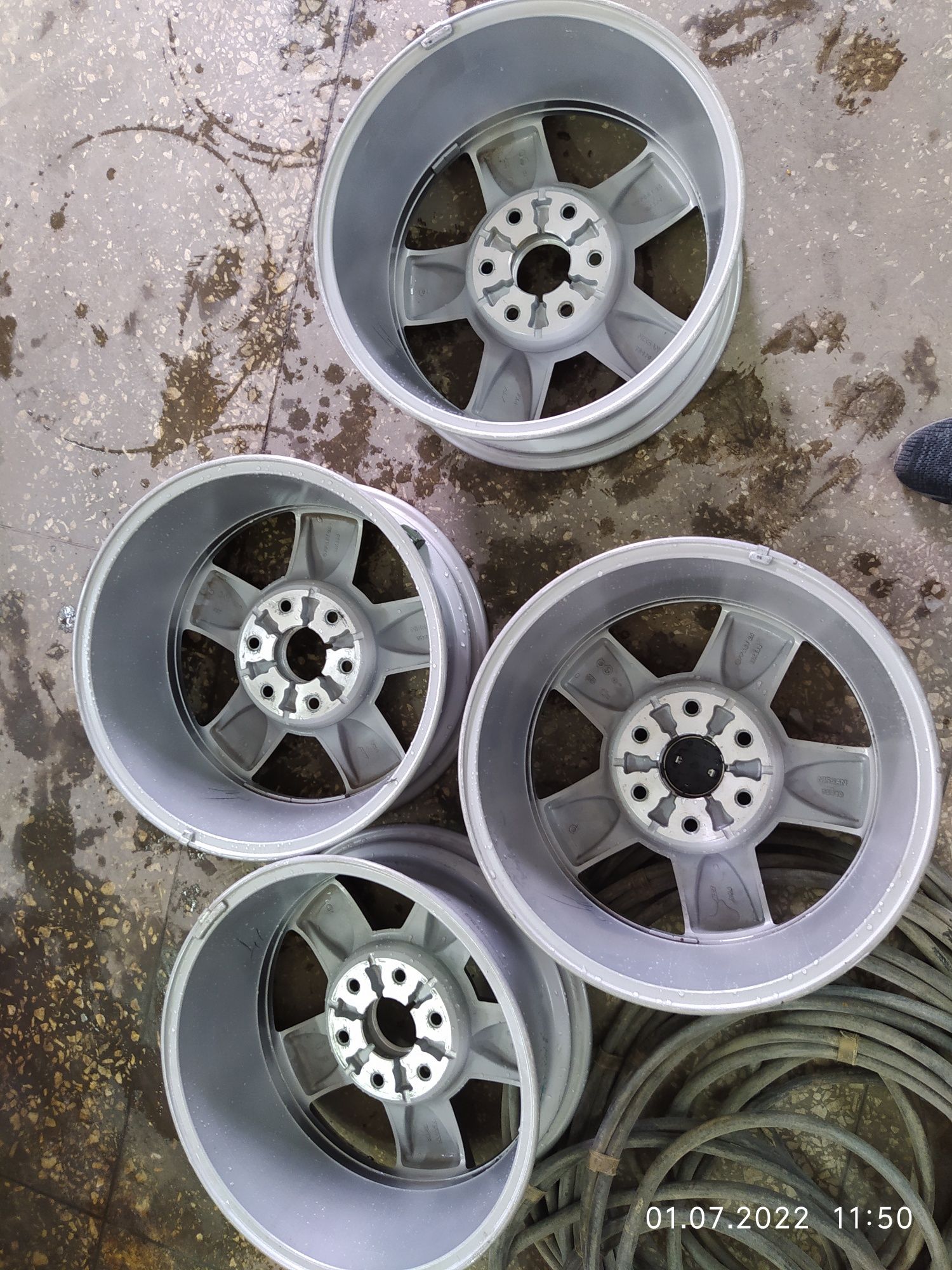 Диски NISSAN R18 6/139.7 цо 78. ет25 с датчиками давления оригинал