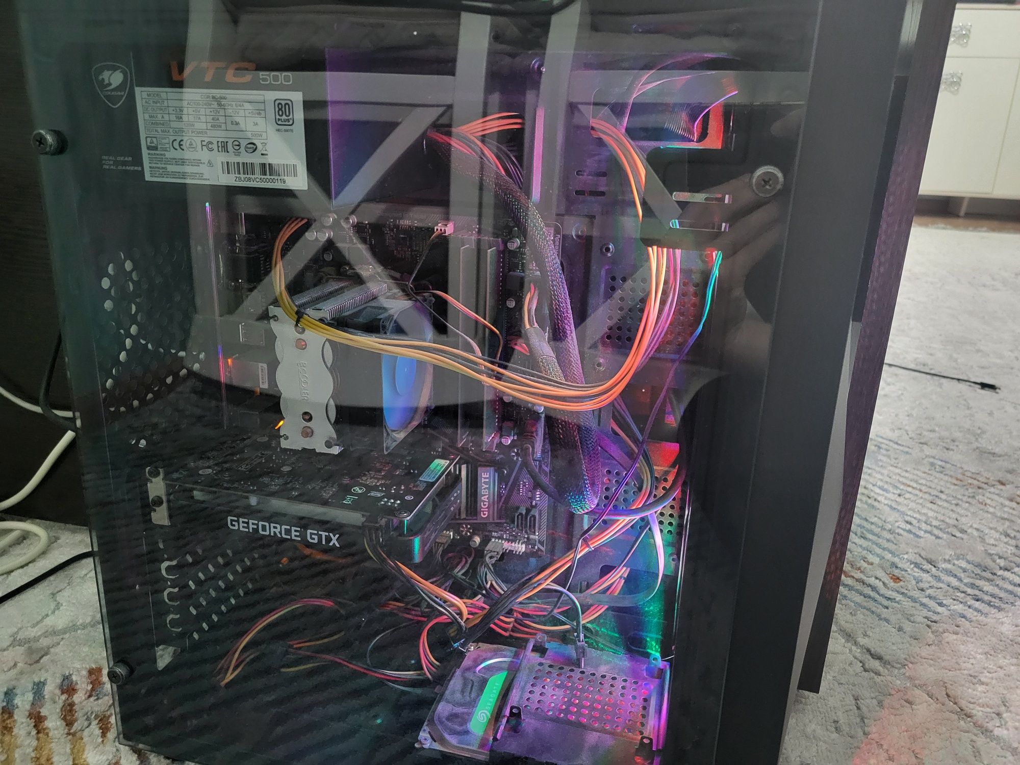 ПК, GTX 1650, Intel i3-10100F, 16GB RAM, SSD 500Gb