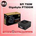 Модульный Блок питания ATX 750W Gigabyte P750GM Гарантия Рассрочка