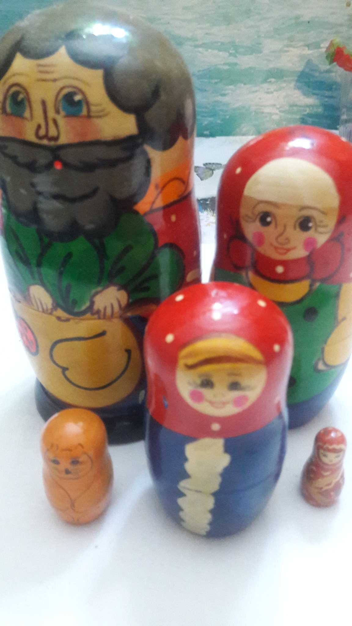 Тарелки. Матрешка. Национальное художественное оформление. Большие.