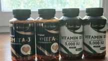 Продам витамины Аль-Ихлас Омега 3 и витамин D3 цена 4000тг.за 1шт.