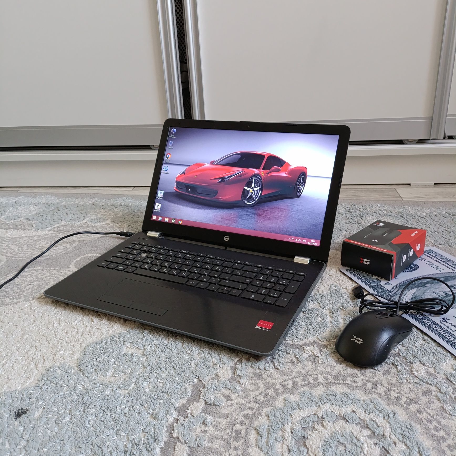 HP_2020г/AMD A6-9220/Память-1000ГБ/ОЗУ-4Гб /Мышка, коврик.