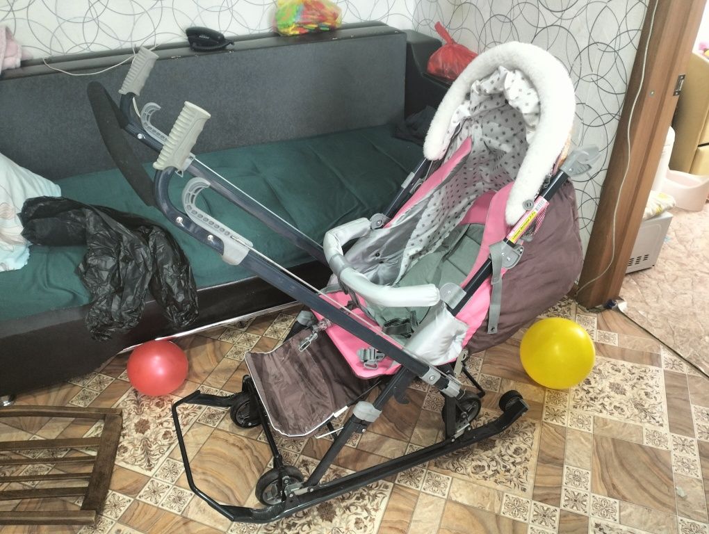 Санки коляска детская