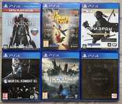 Игры на пс4 dark souls, fc24, mortla kombat, Hogwarts, Призрак цусимы