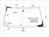 Стекло лобовое без полосы  Toyota Land cruiser prado