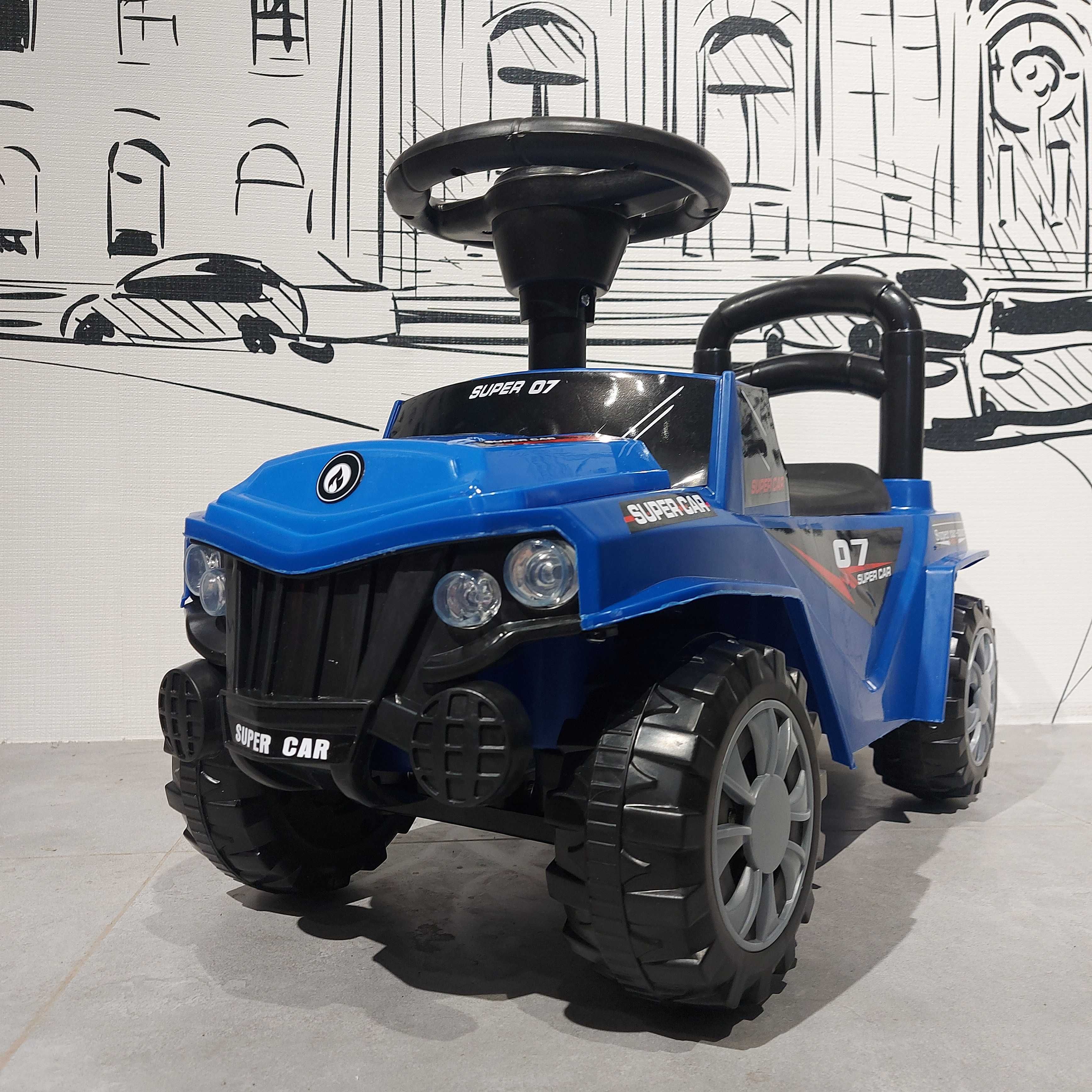 Дерзкий Музыкальный Толокар "Super Car 07". Машинка. Каталка. Талакар.