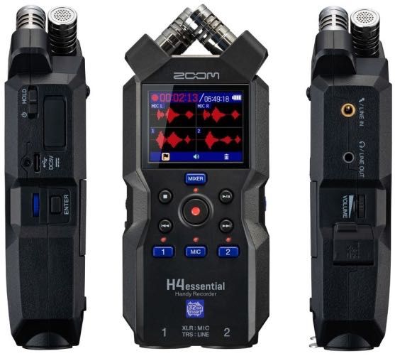 Zoom H4 Essential 32 бит Рекордер, звуковая карта, микшер и тд 6в1