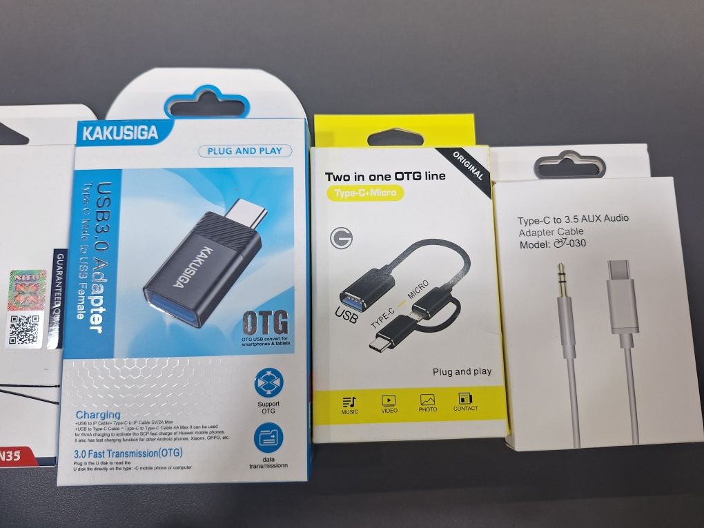Продам OTG переходники, USB-хабы, AUX, картридеры и тд