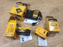 Продам комплект 2 аккумулятора, зарядное устройство DeWALT 18V DCB184