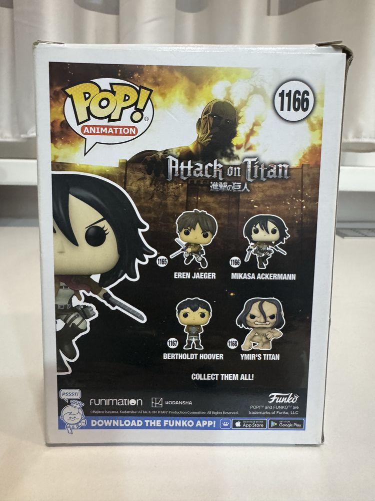 Фигурка Funko POP! Attack on Titan: Mikasa Ackermann 1166