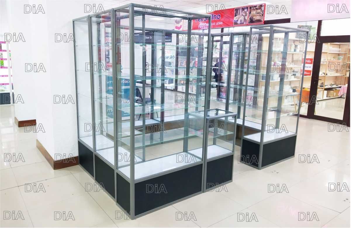 Прилавок торговый из профиля и стекла, Акция,витрина,для магазина shpr