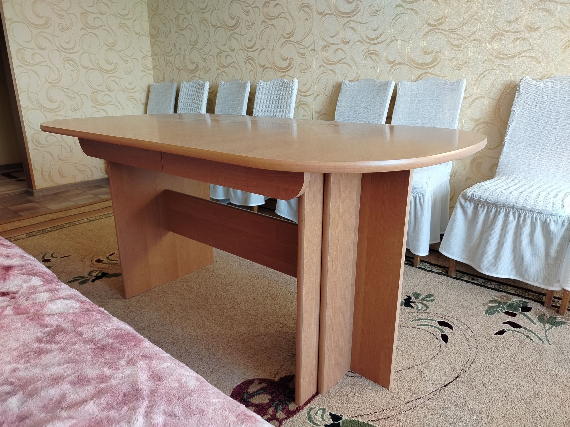 Стол 280х90см раздвижном, 160х90 собранном