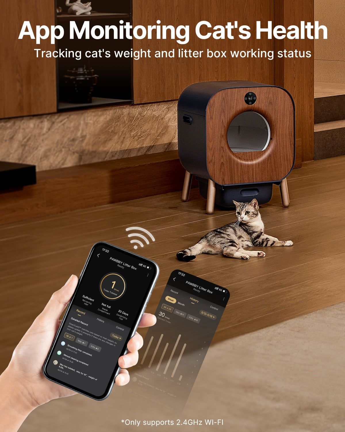 Автоматический лоток для кошек PAWBBY Self Cleaning Litter Box