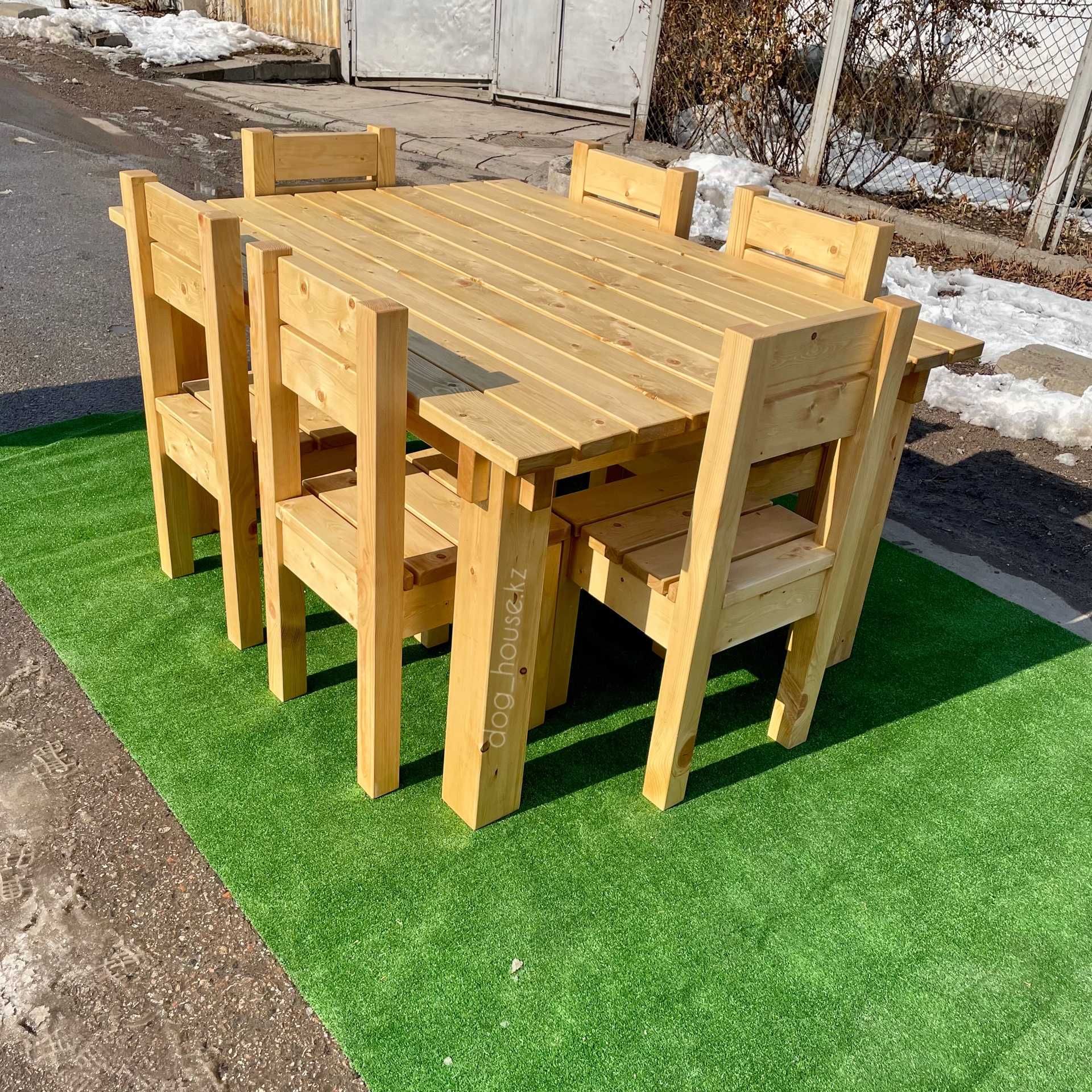 Садовая мебель из натурального дерева на заказ