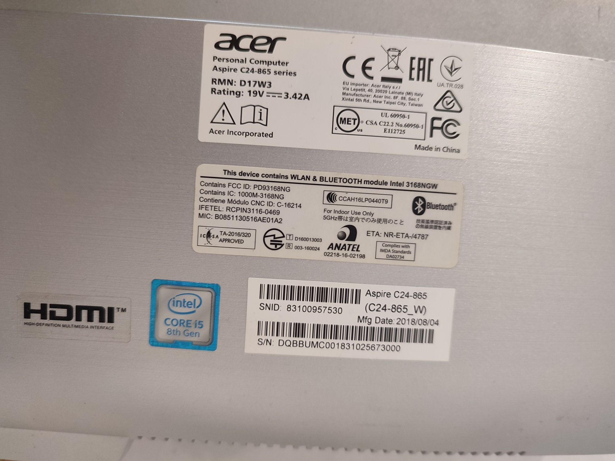 Продам моноблок ACER Aspire C24