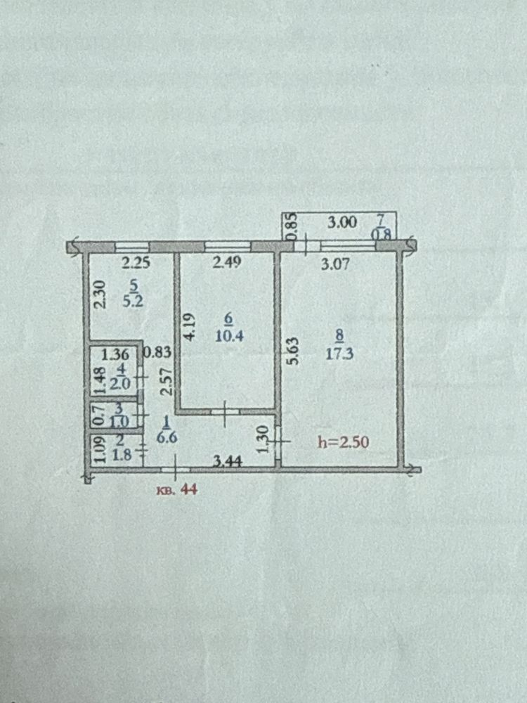 Продам 2 ком квартиру Газиз жубанова 3