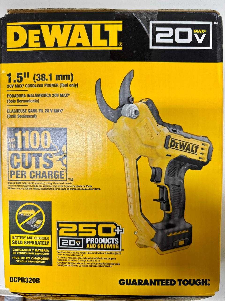 Садовые ножницы, DEWALT DCPR320B Аккумуляторный секатор