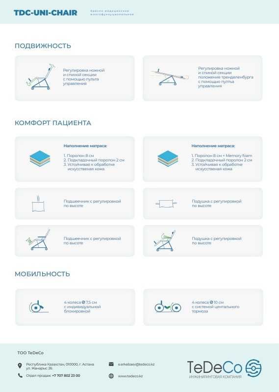 Кресло медицинское многофункциональное TDC-UNI-CHAIR