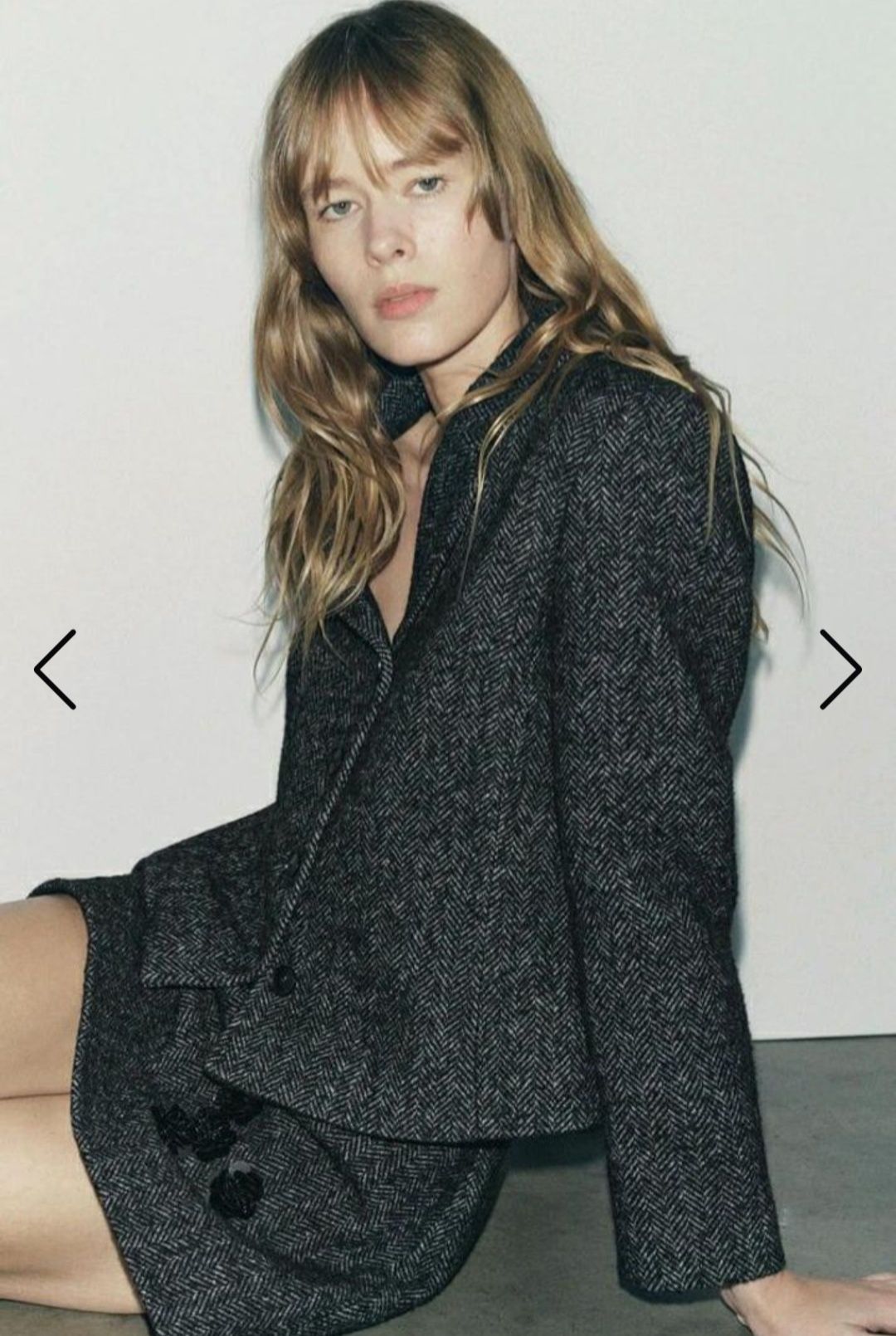 Твидовый жакет новый ZARA
