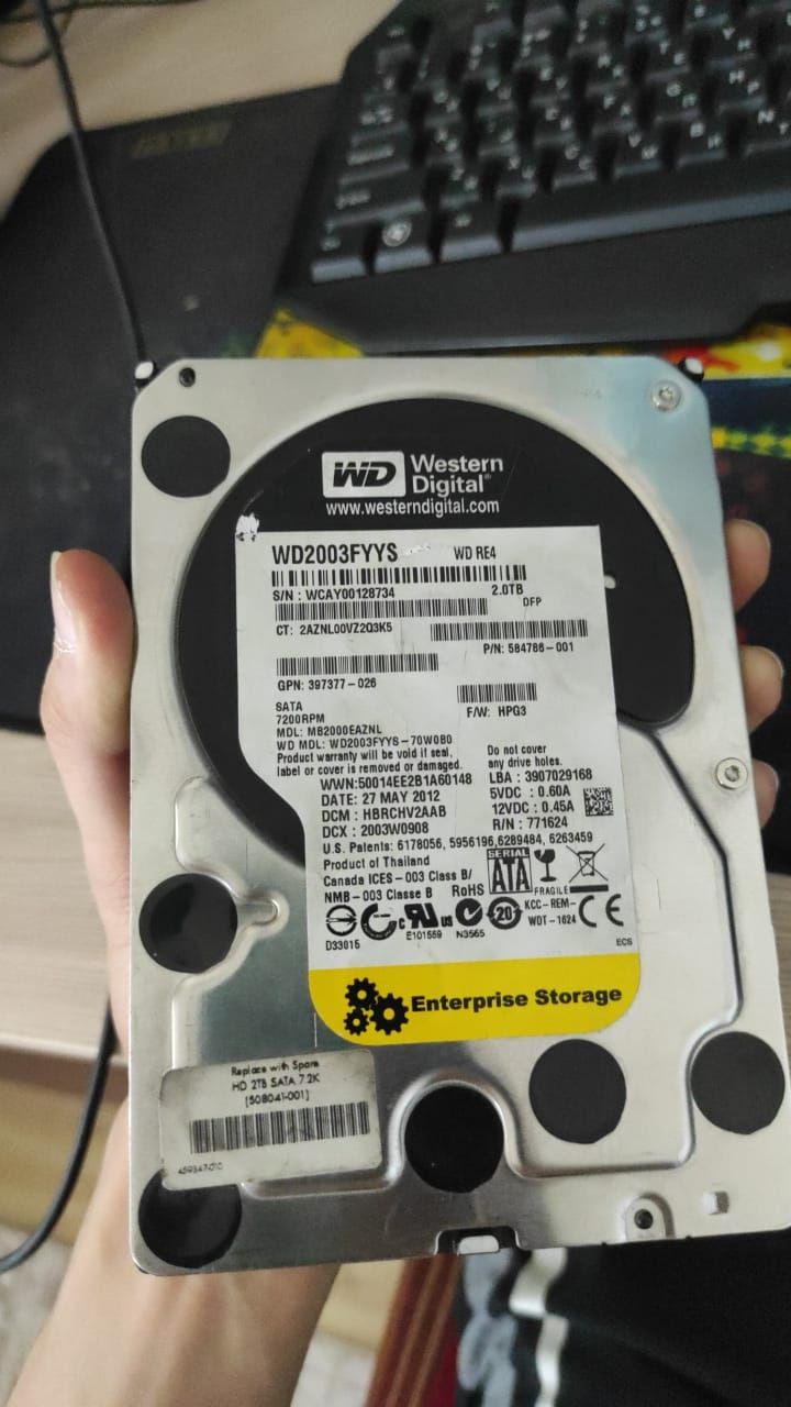 Жёсткий диск 2 tb тб