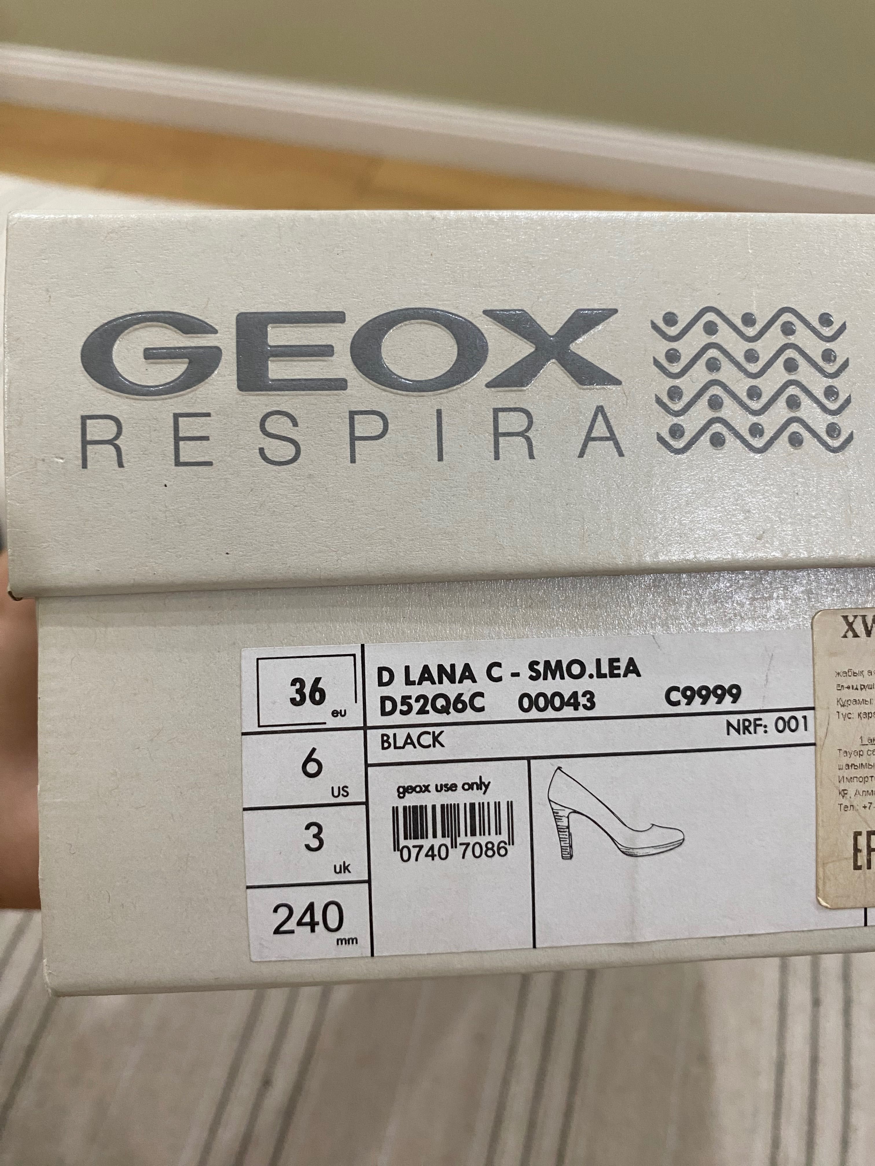 Удобные кожаные туфли Geox БУ