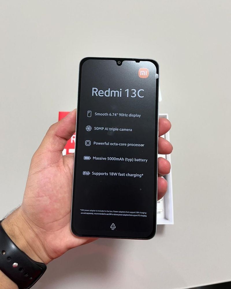 Новый. Redmi 13C. 256 гб. Запечатанный. Редми 13C. Телефон. Смартфон.