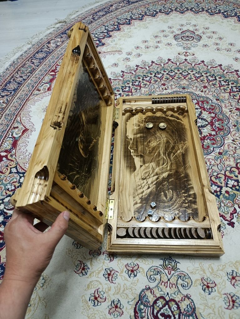 Нарды  из Карагача дракон