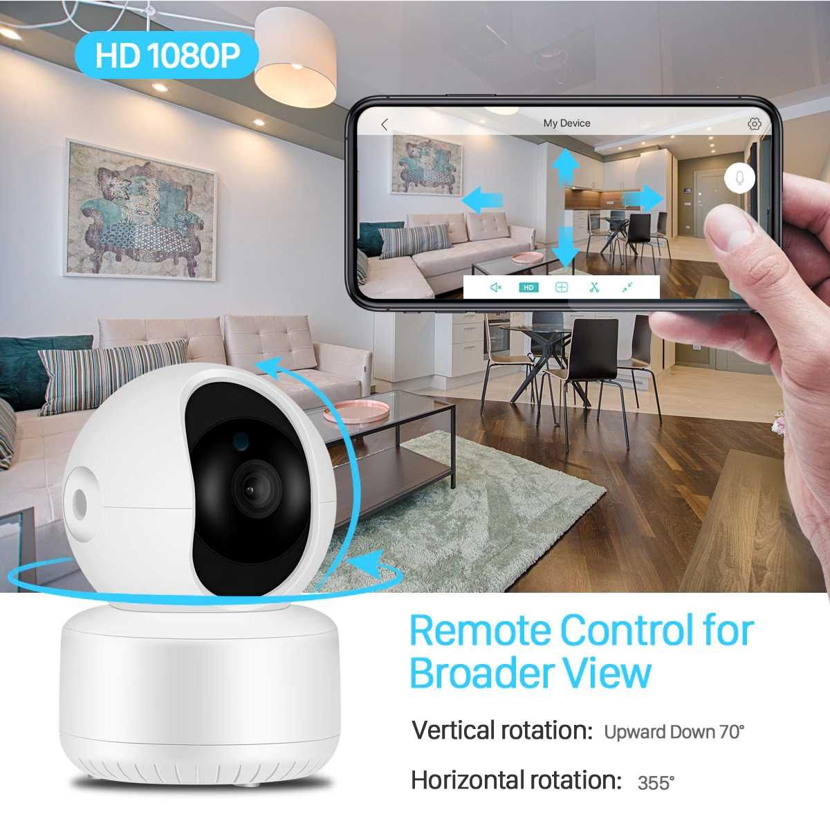 Новая WIFI Охранная IP-камера BESDER A1-X20RJ HD 1080P (видеоняня, ИК)