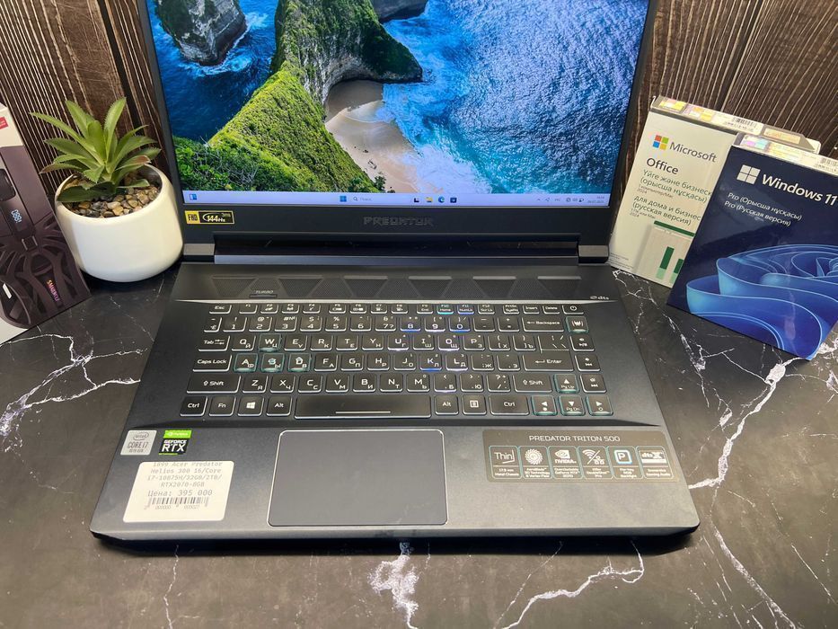 Ноутбук Acer Predator TRITON 500 - Core i7 / 32GB / 2TB / RTX2070 / 16