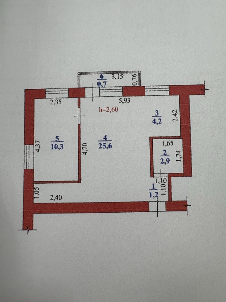 Продам 2х ком. квартиру 45.6м2 4этаж Есть Всё!