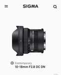 НОВЫЙ! Объектив sigma 10-18 f2.8 sony E
