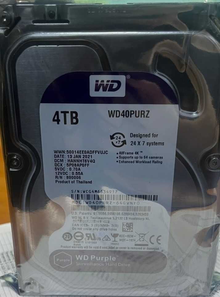 HDD Western Digital 500 GB/ 4 TB