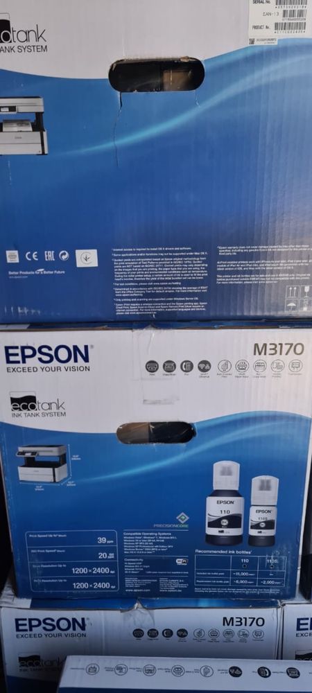 Мфу Epson Ecotank M3170 принтер 3в1