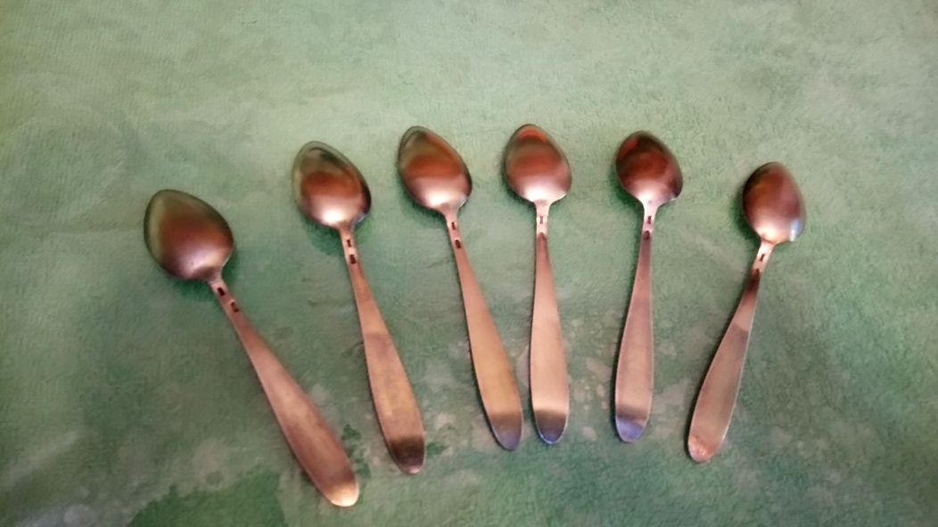 Серебряные ложечки (875), к кофейному сервизу. 6 шт