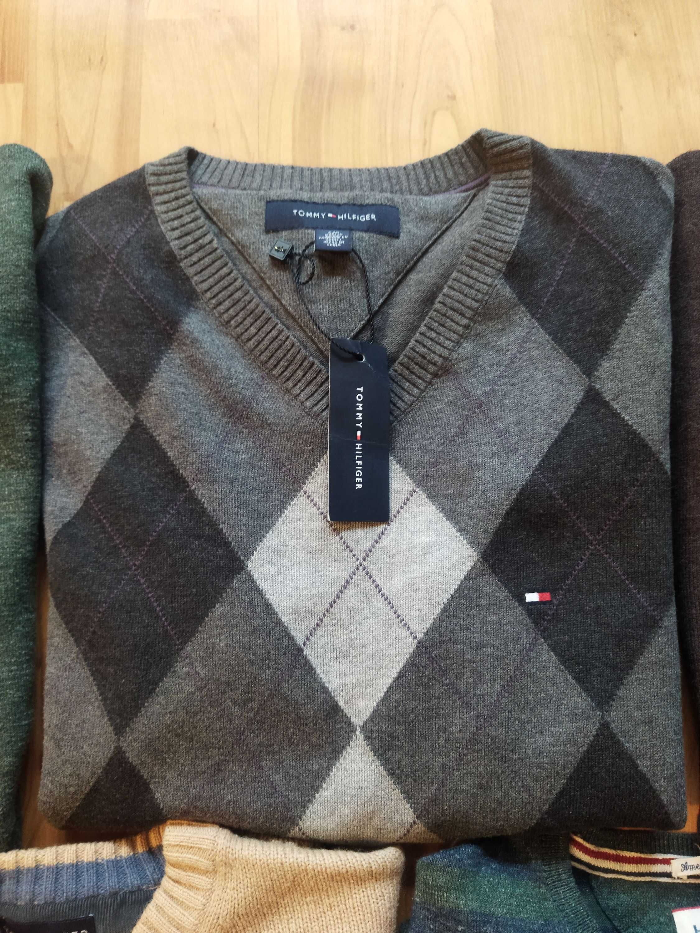 Свитера-пуловеры Tommy Hilfiger (США),оригинал,новые,р-ры 46,48 и 50