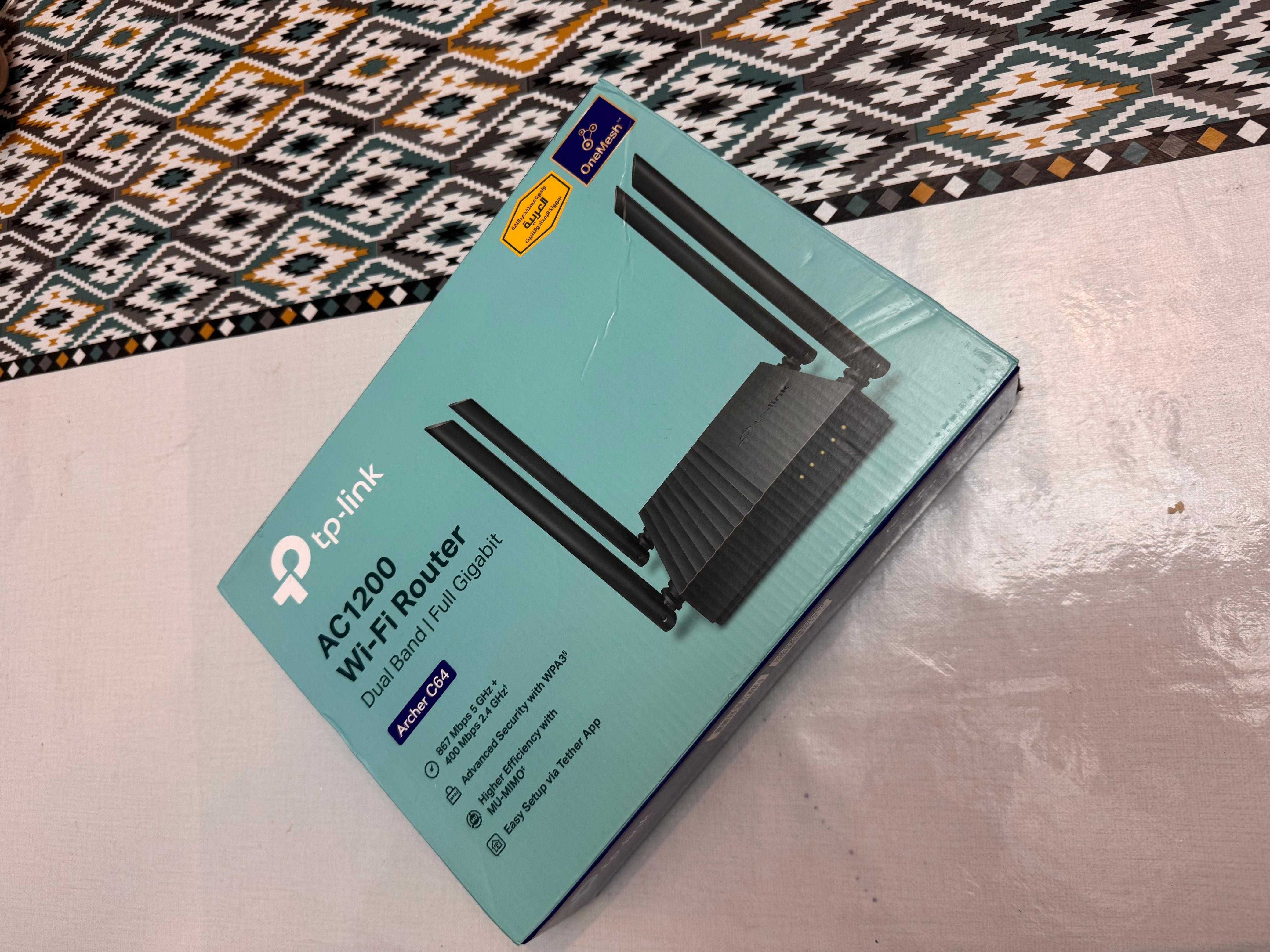 TP-Link Archer C64 AC1200  Почти Новый Wi-Fi Роутер (Gigabit)  Модем