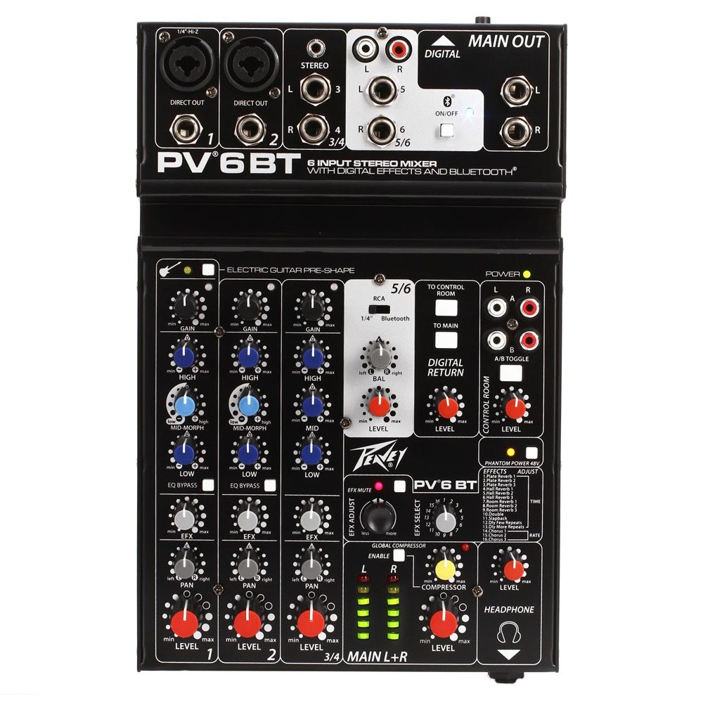 Микшерный пульт Peavey PV 6 BT